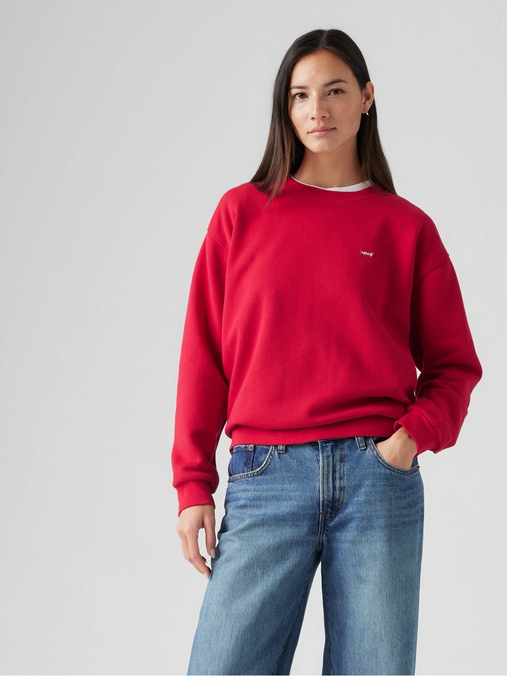 Levi's Red Crewneck Sweatshirt